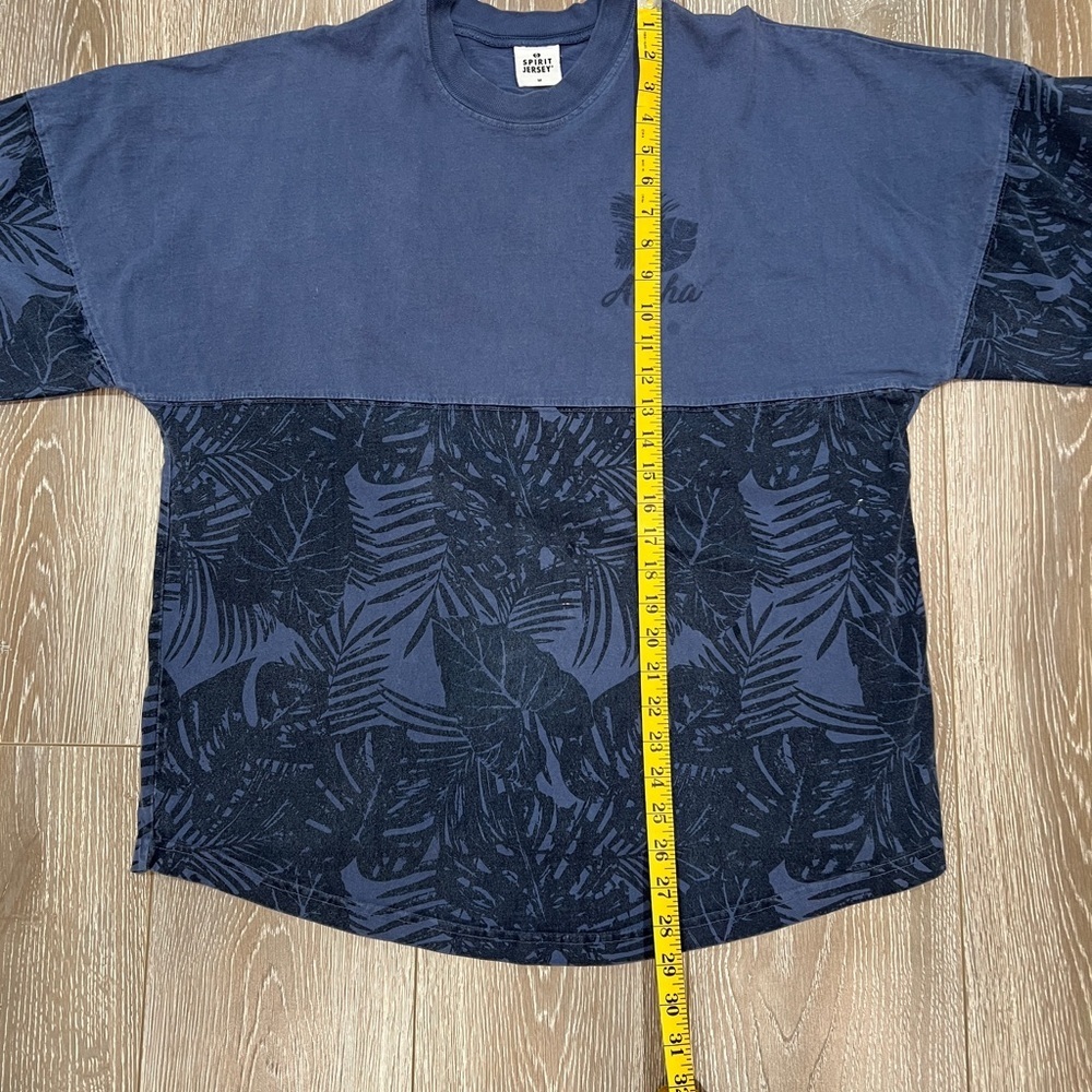 Spirit Jersey Aloha Navy Crew Neck Heavy Cotton Tshirt (lightweight sweats) sz M - Picture 4 of 10